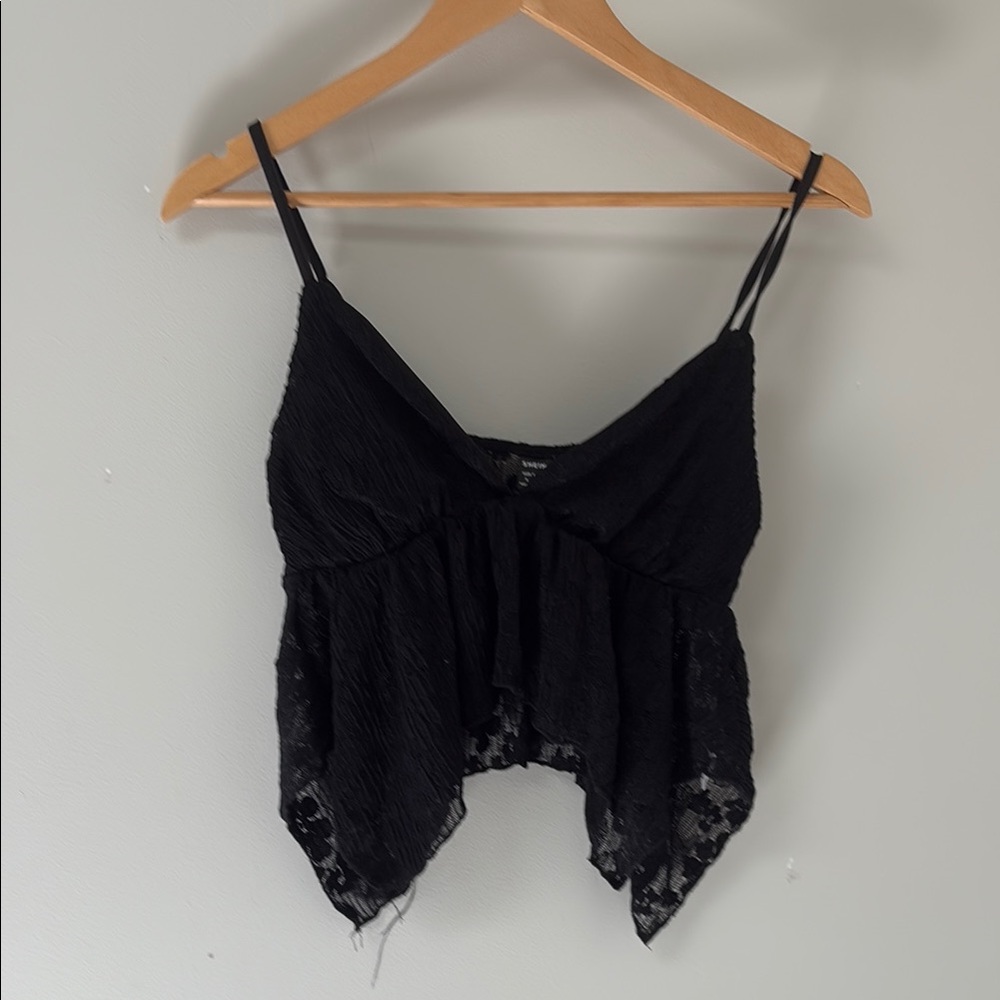 SHEIN Black Lace Camisole Top